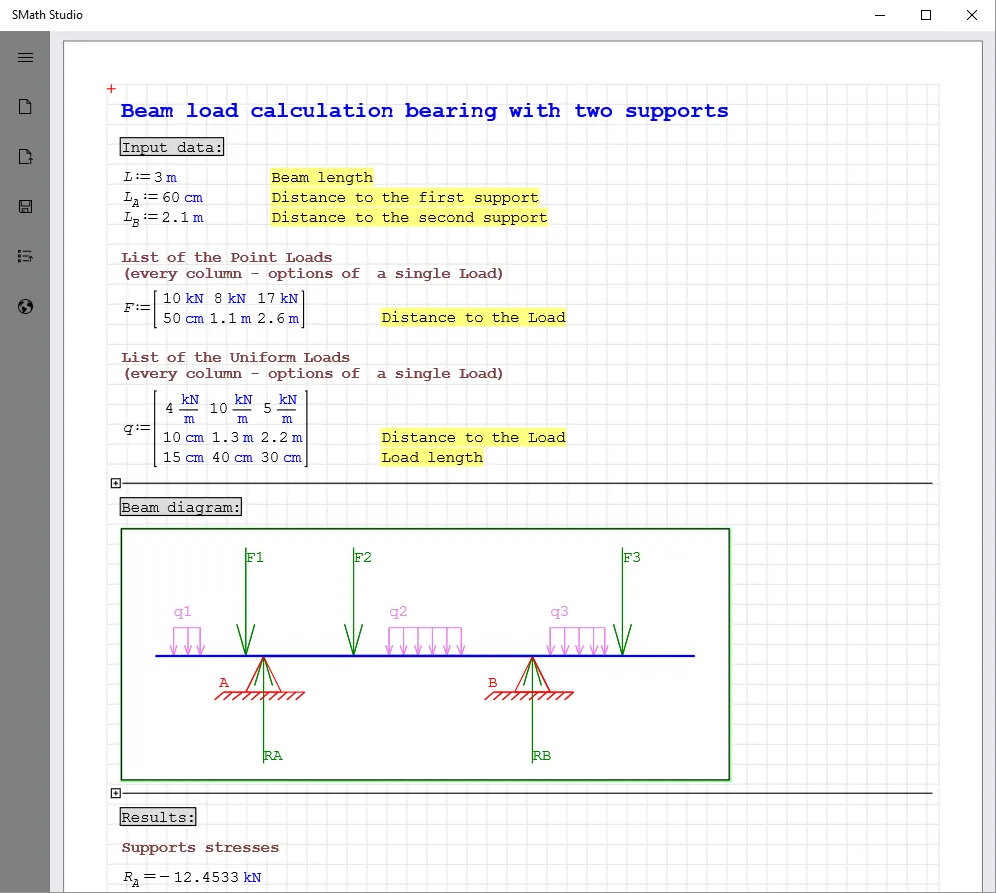 SMath Studio screenshot 1