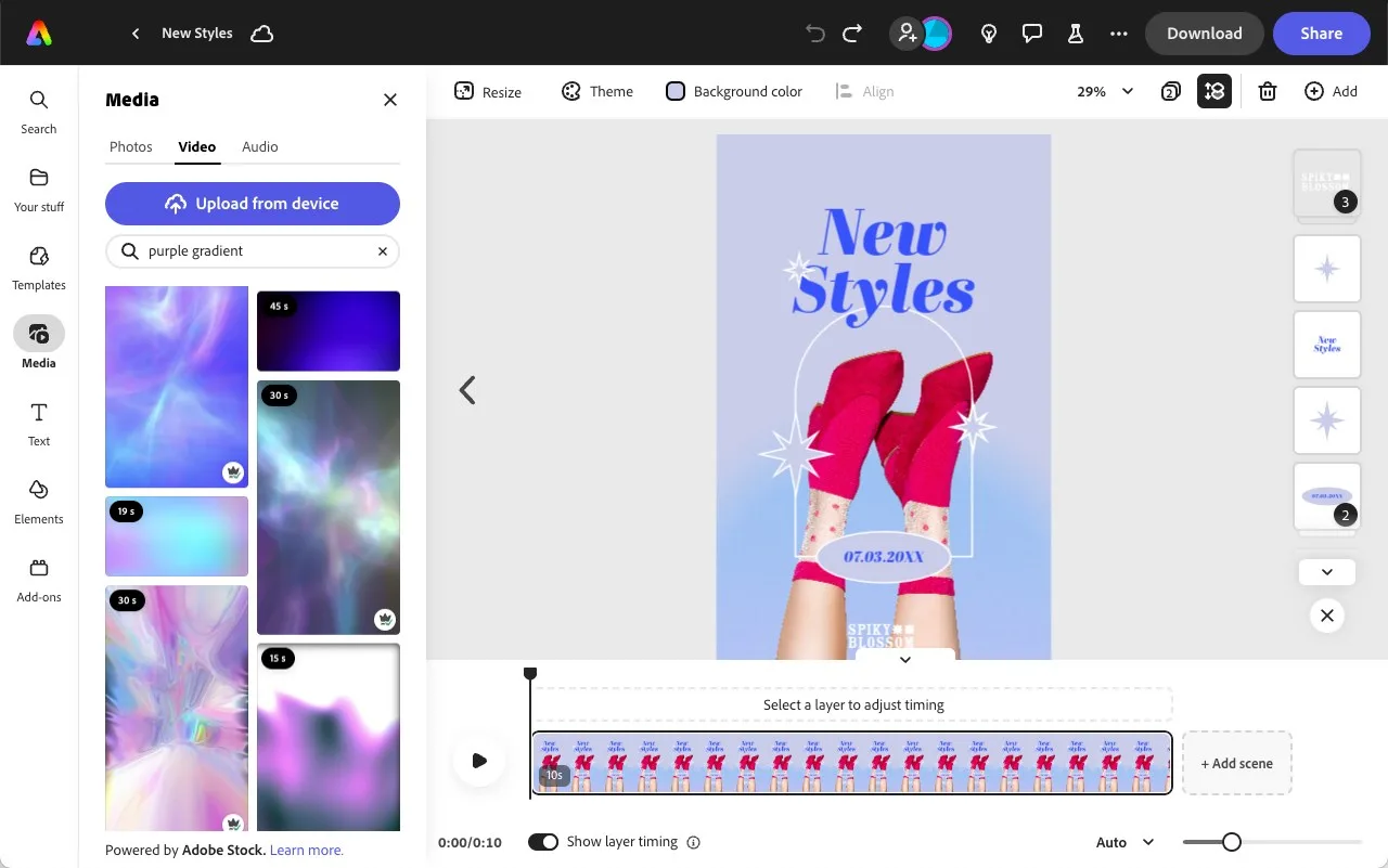 Adobe Express screenshot 1