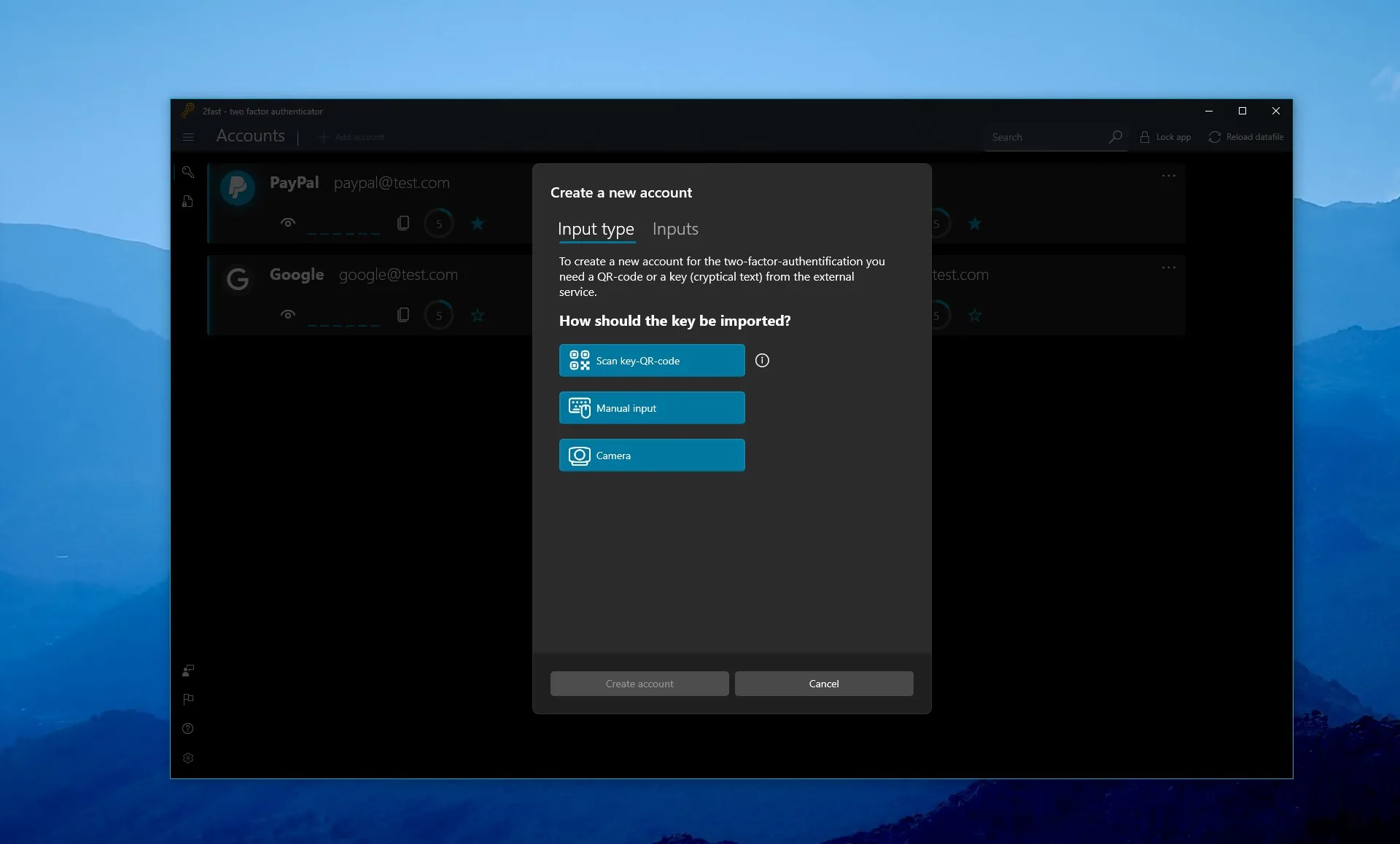 2fast – Two Factor Authenticator screenshot 2