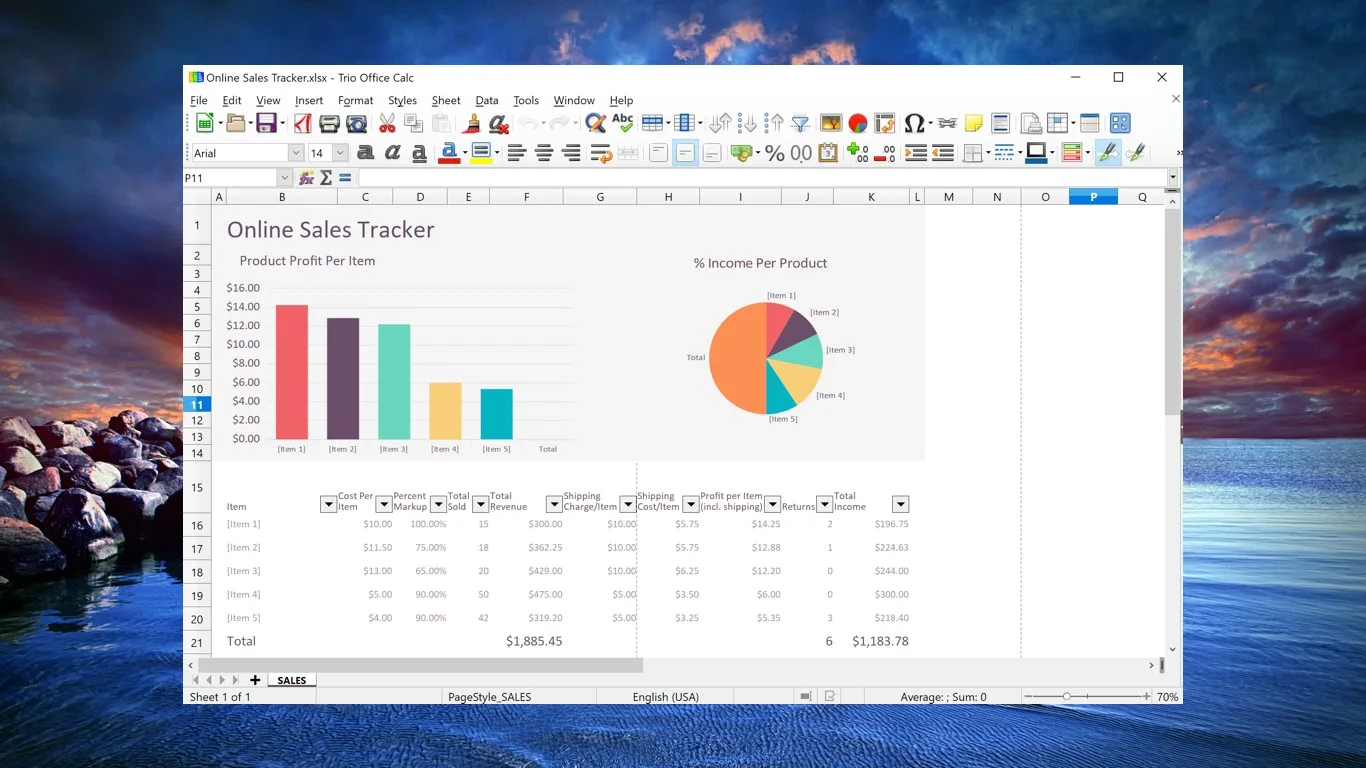 Trio Office: DOCX & XLSX Editor screenshot 4