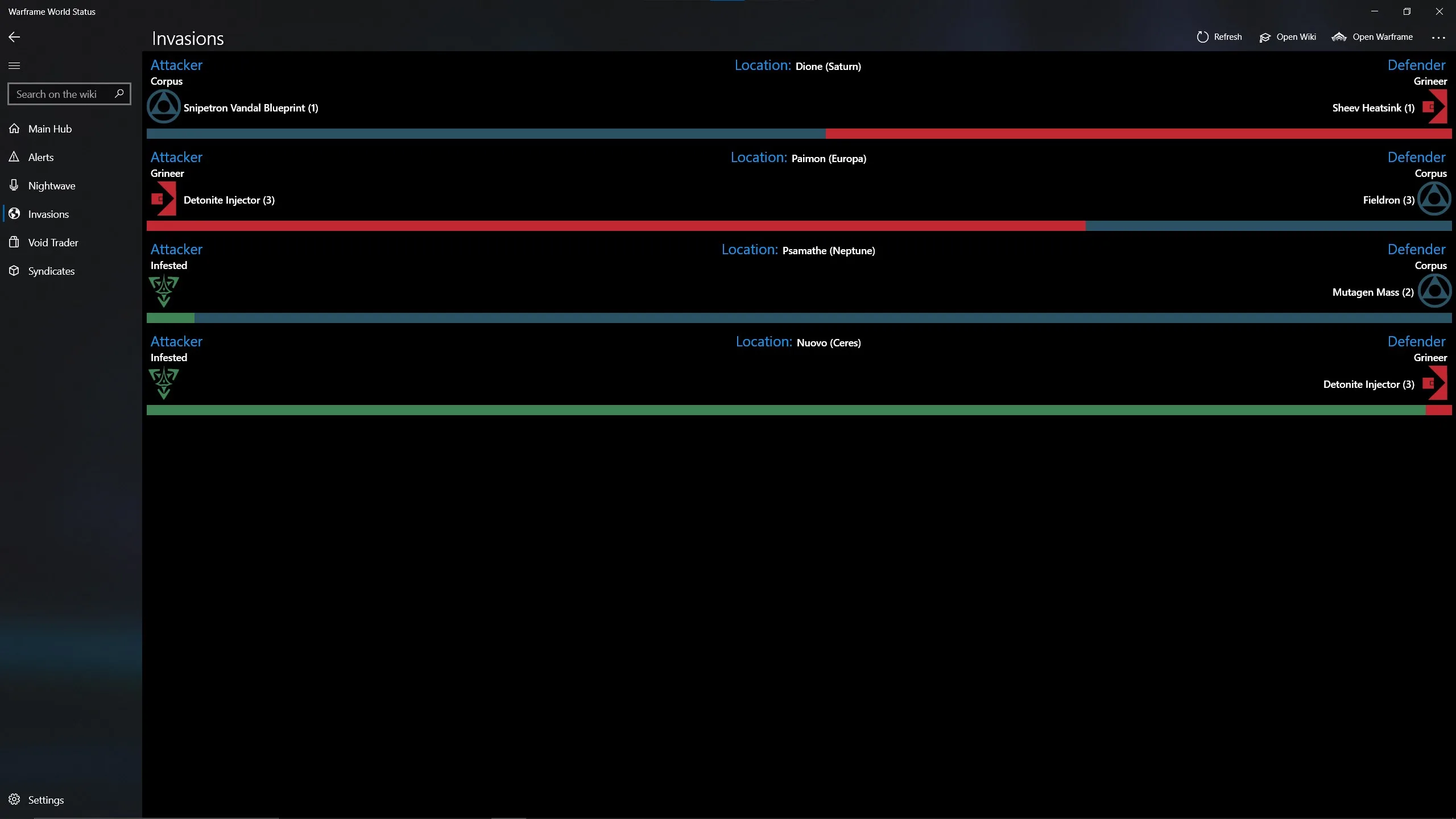 Warframe World Status screenshot 3