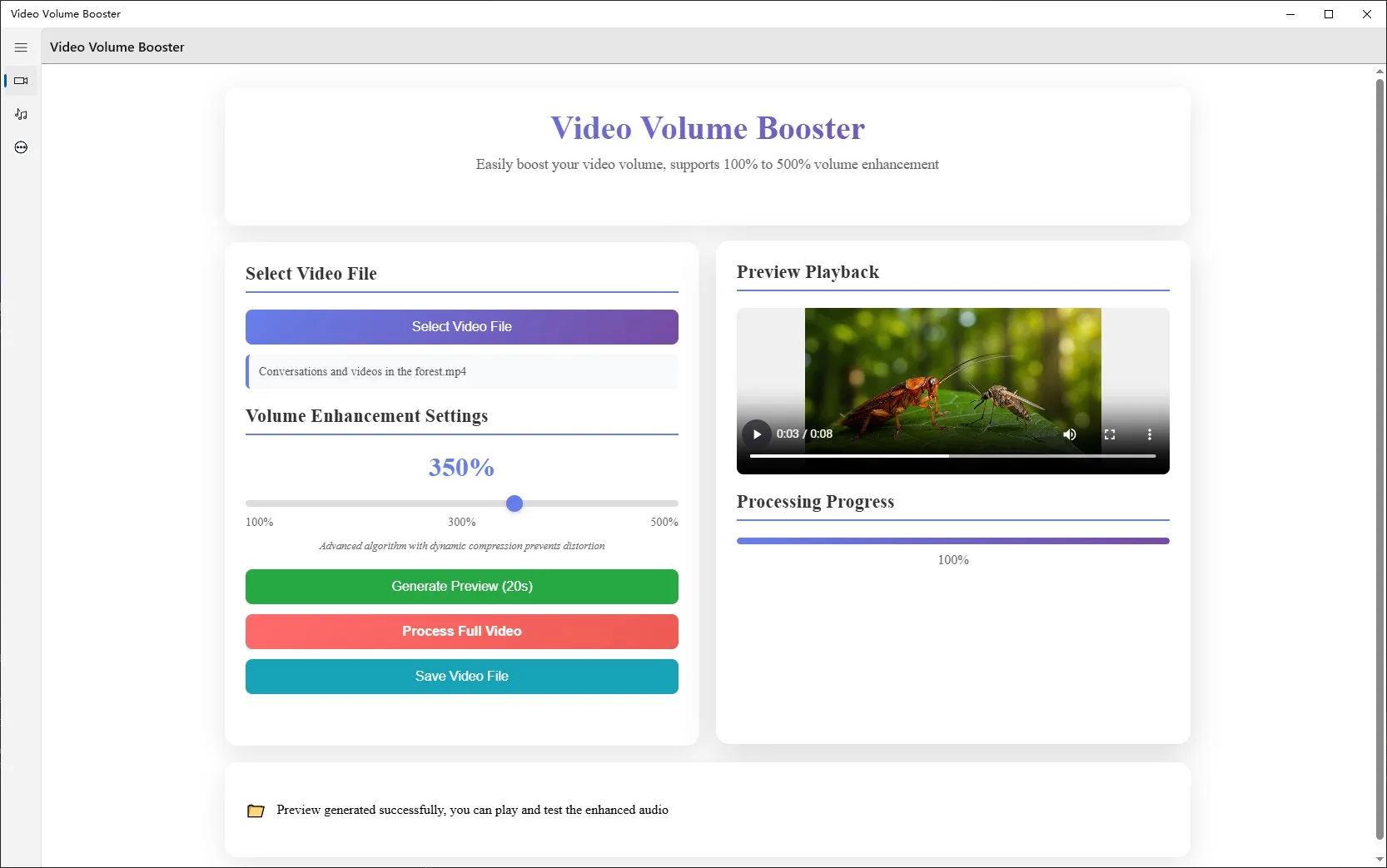 Video Volume Booster screenshot 1