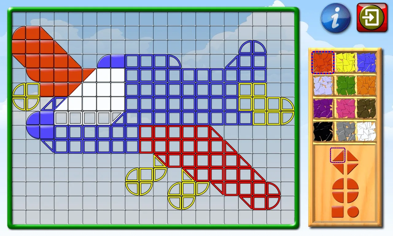 Los niños mosaico arte forma y Color foto rompecabezas screenshot 5