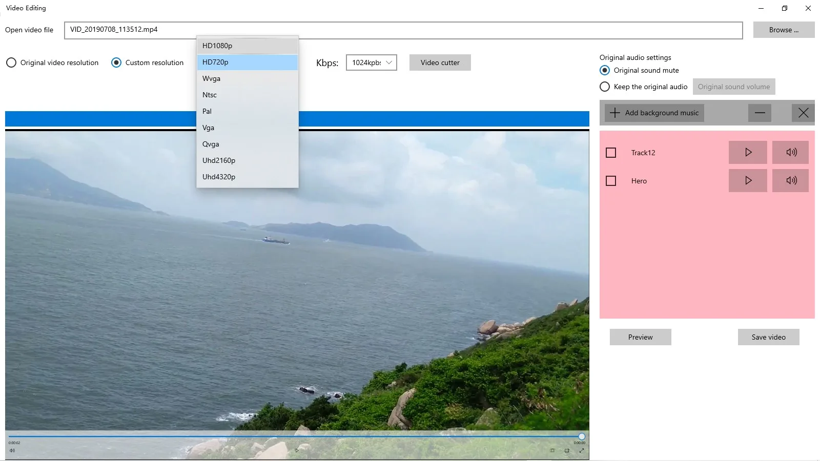 Video Editing screenshot 2