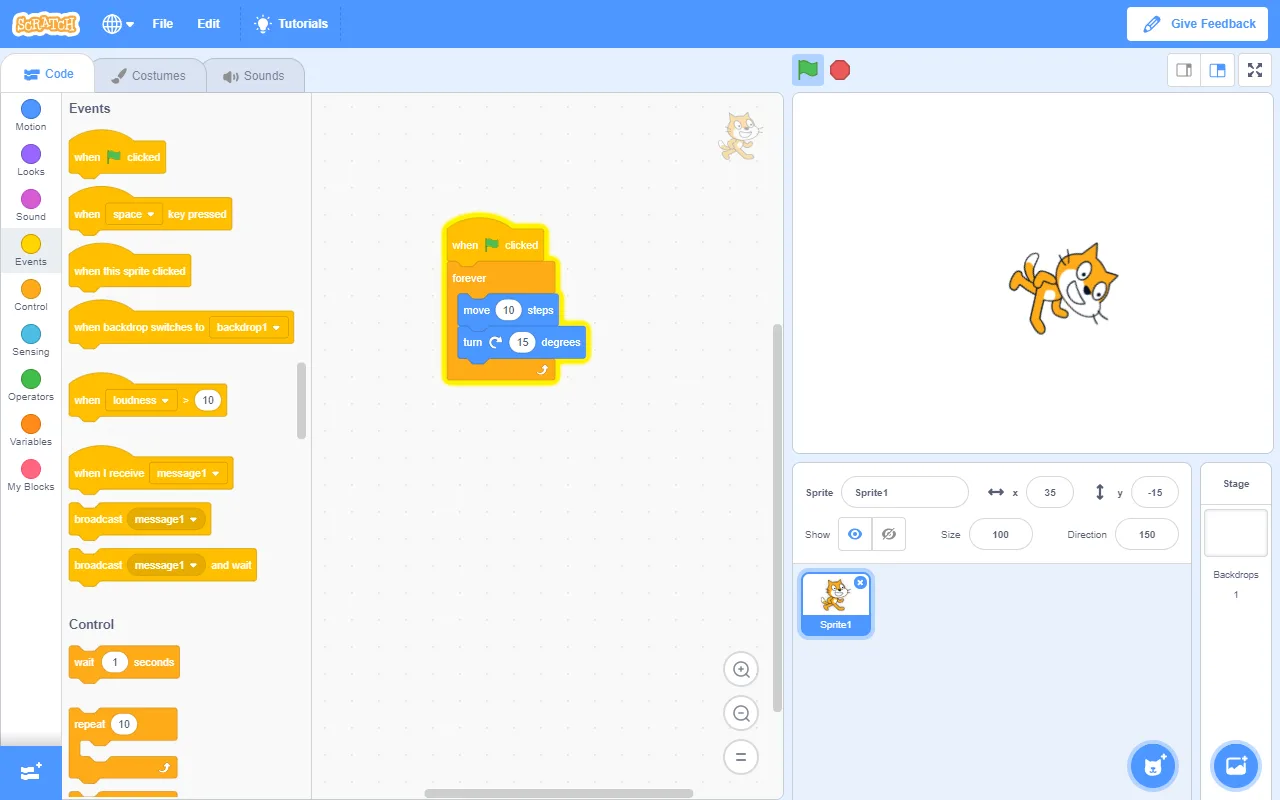 Scratch 3 screenshot 1