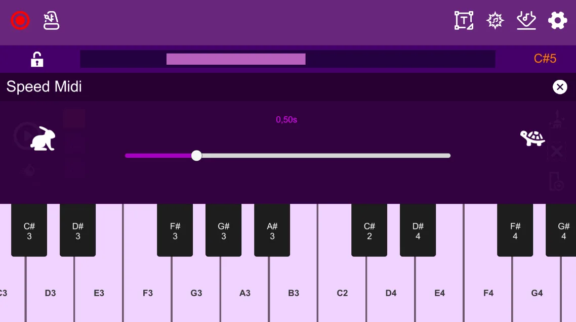 MIDI Piano Editor screenshot 3