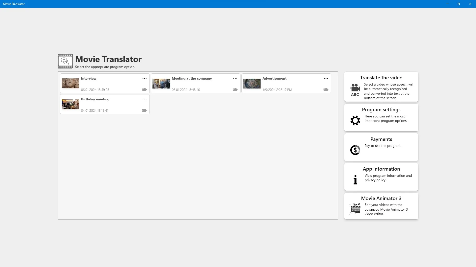 Movie Translator - Переводчик фильмов screenshot 1