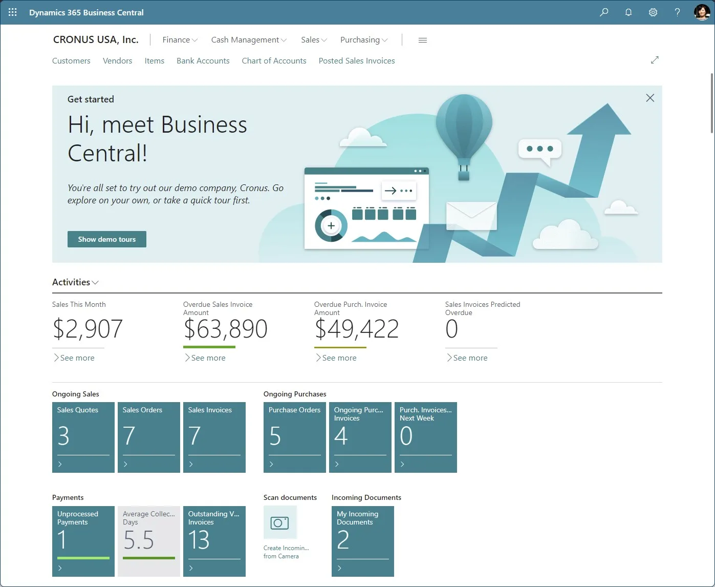 Dynamics 365 Business Central screenshot 1