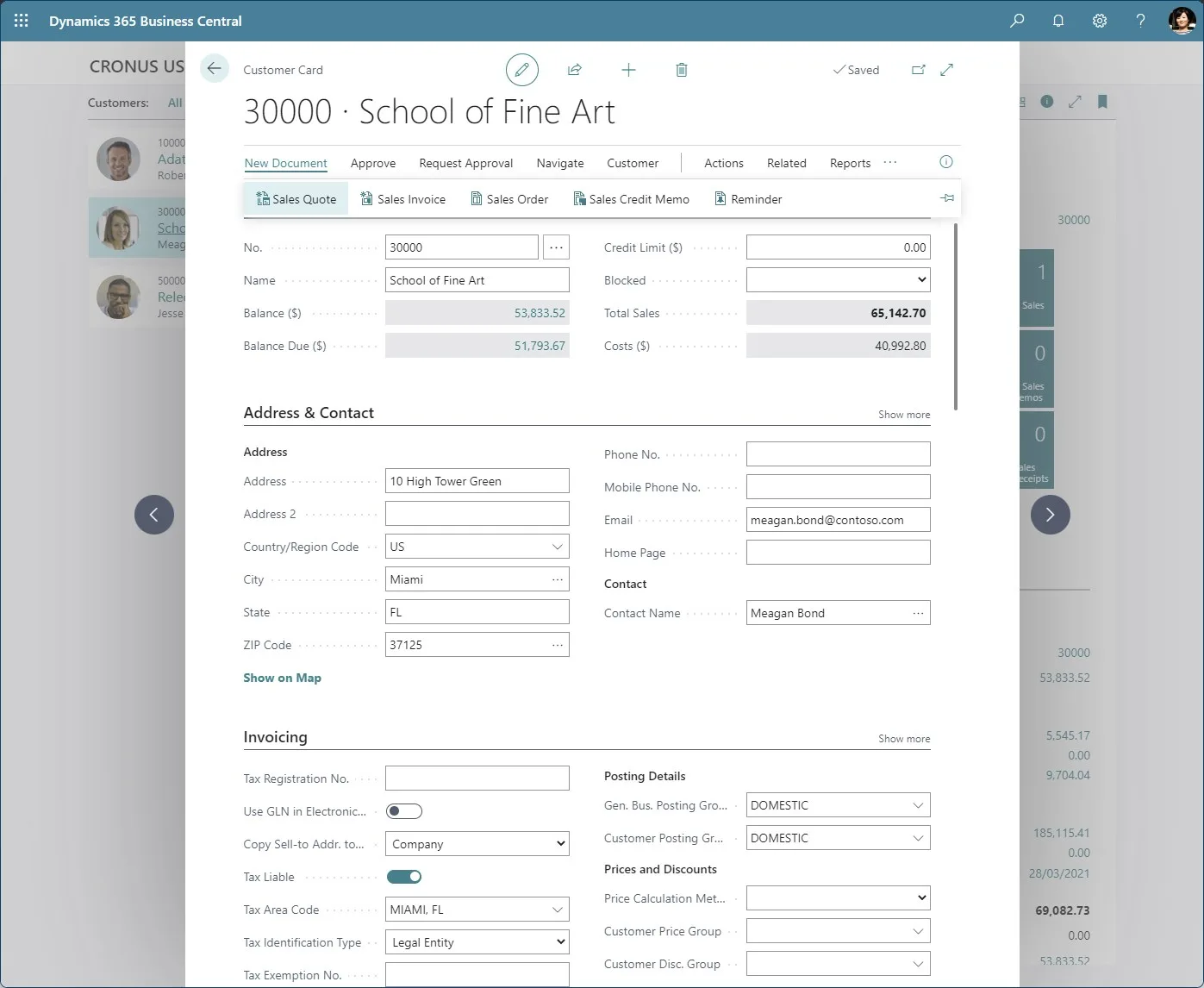 Dynamics 365 Business Central screenshot 2
