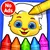 Juegos de colorear: colores, pinturas y brillo