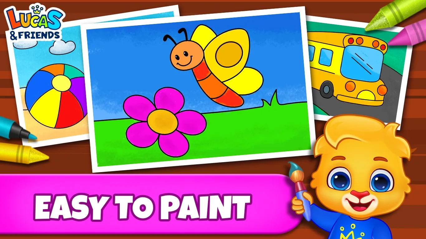 Juegos de colorear: colores, pinturas y brillo screenshot 2