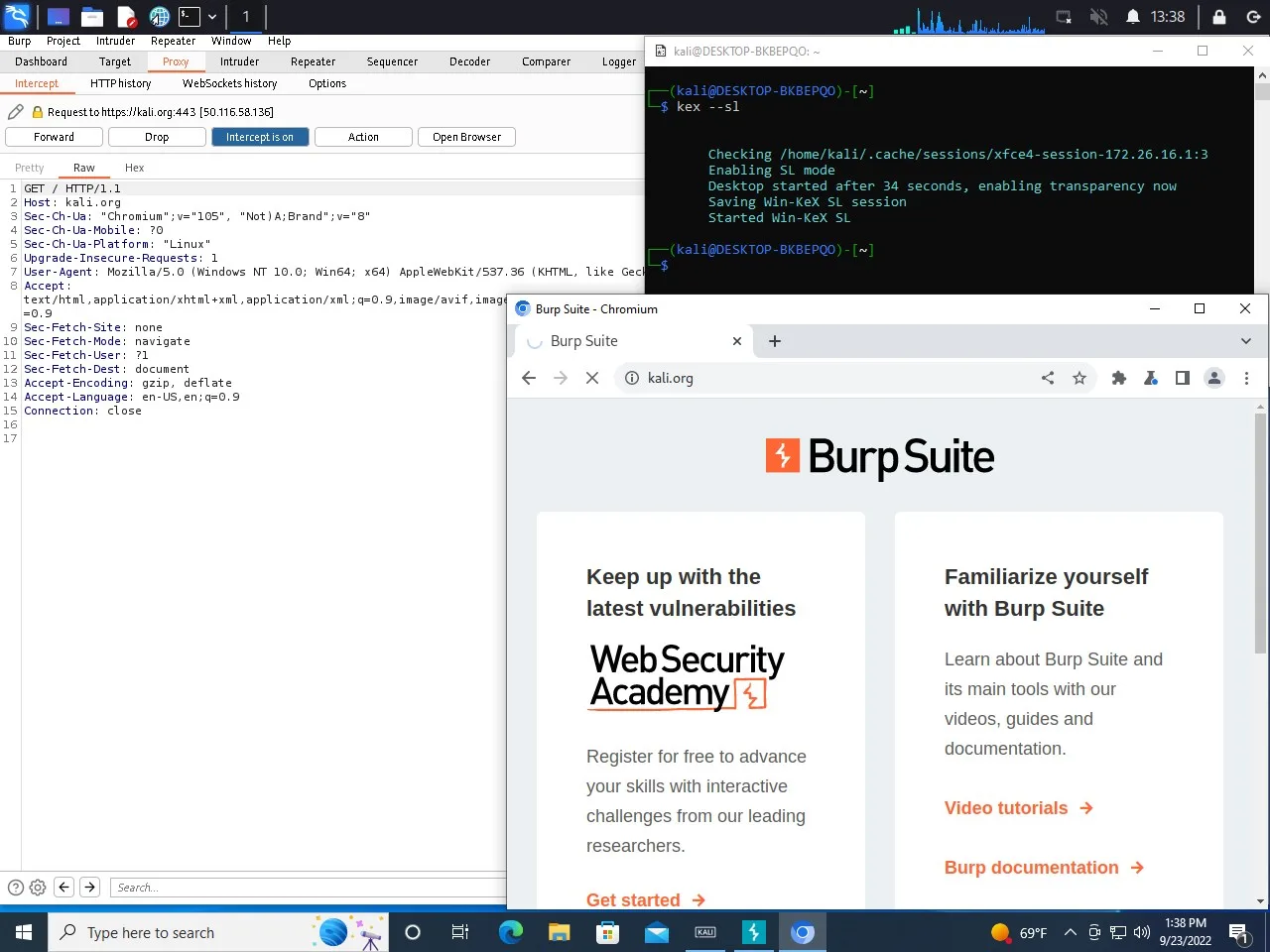 Kali Linux screenshot 2
