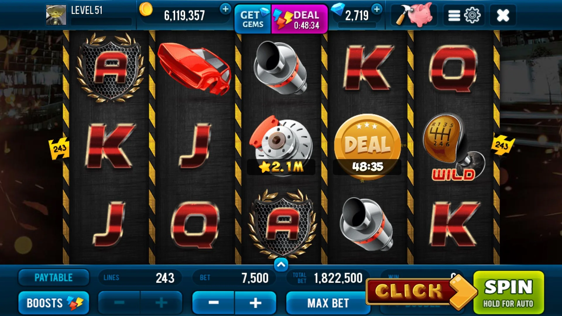 Speed Rush Las Vegas Slot screenshot 1