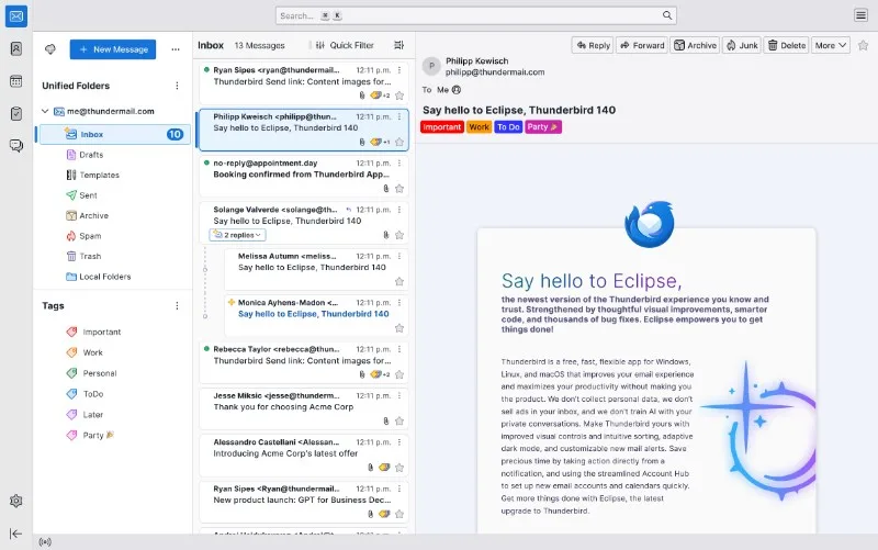 Mozilla Thunderbird ESR screenshot 3