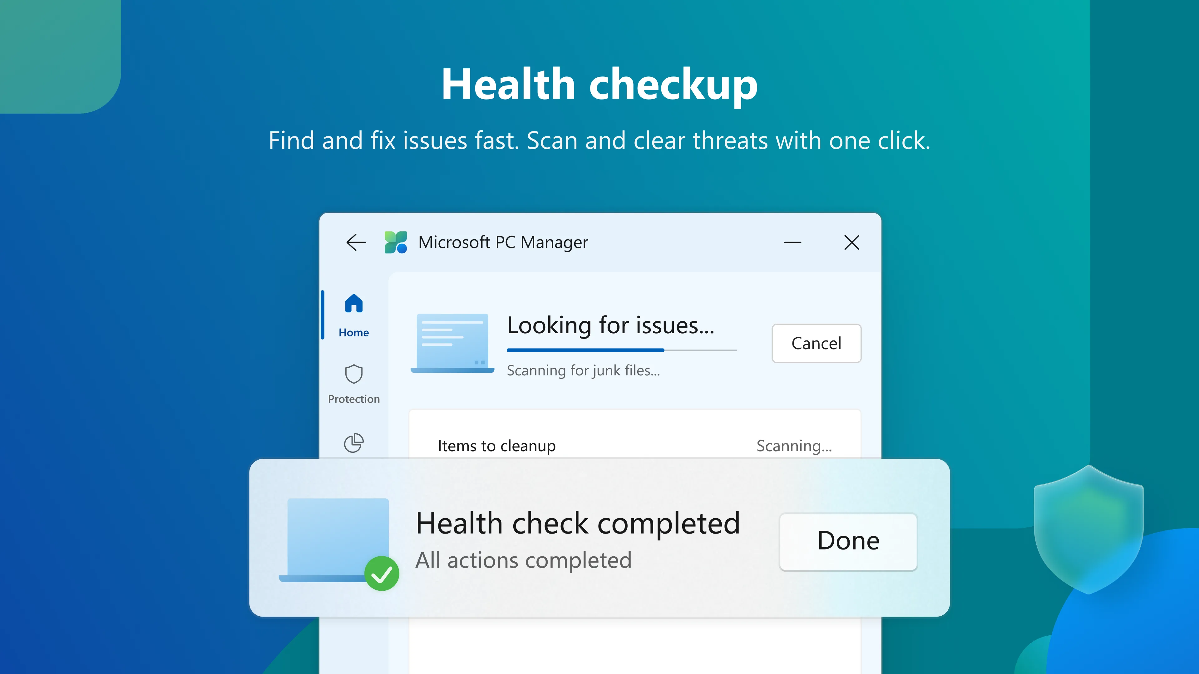 Microsoft PC Manager screenshot 1
