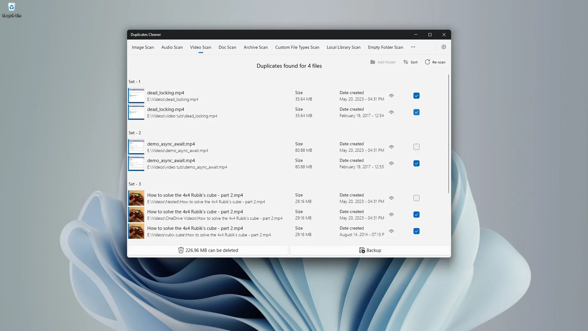 Duplicates Cleaner screenshot 1