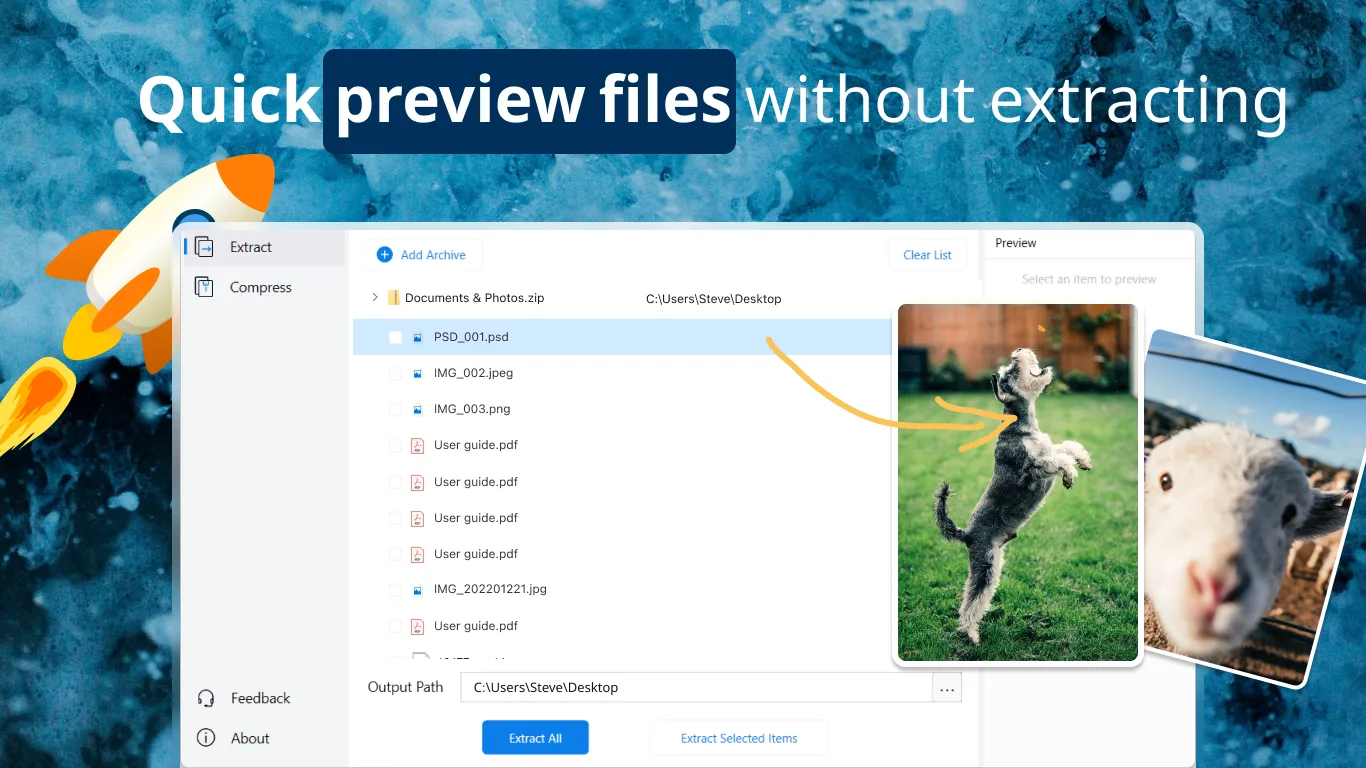 AukZip: Extractor de Zip y RAR screenshot 3