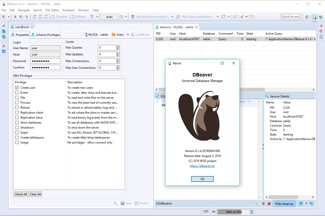 DBeaver CE screenshot 2