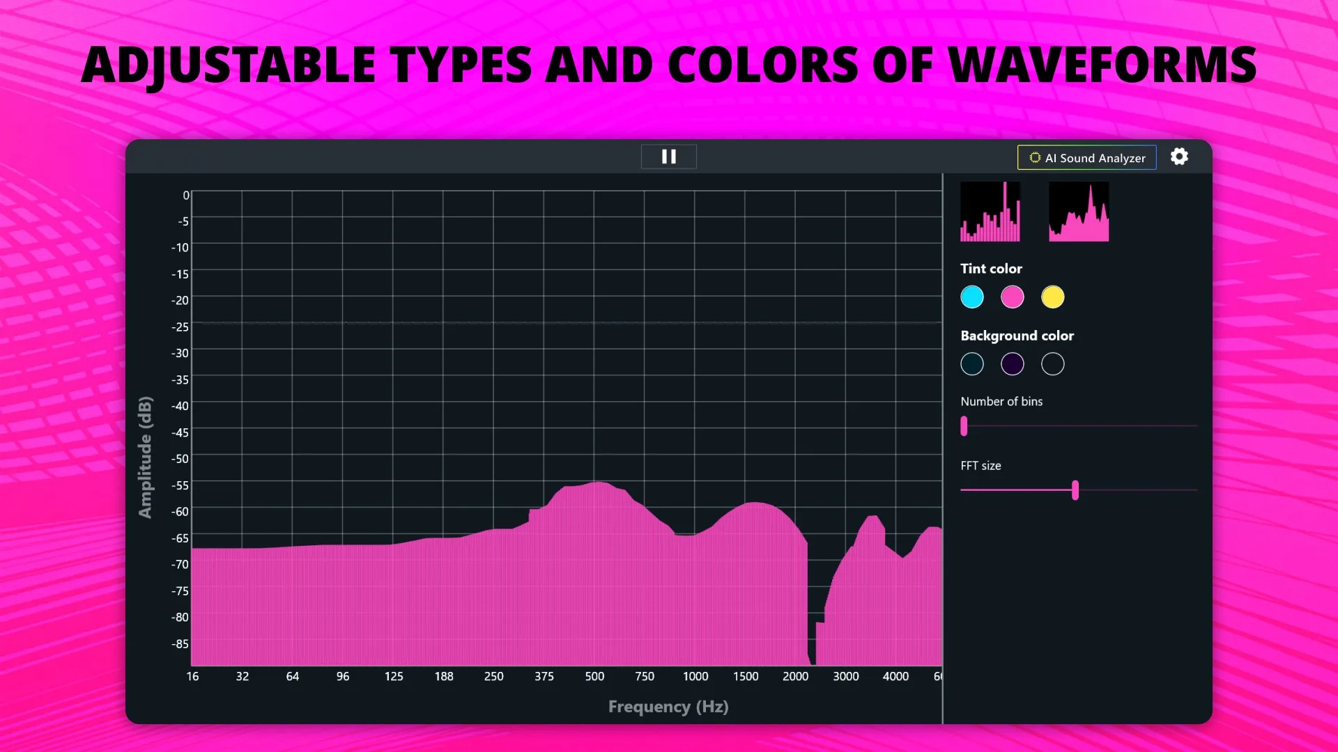 Spectrum Analyzer - Sound Wave Graph screenshot 1