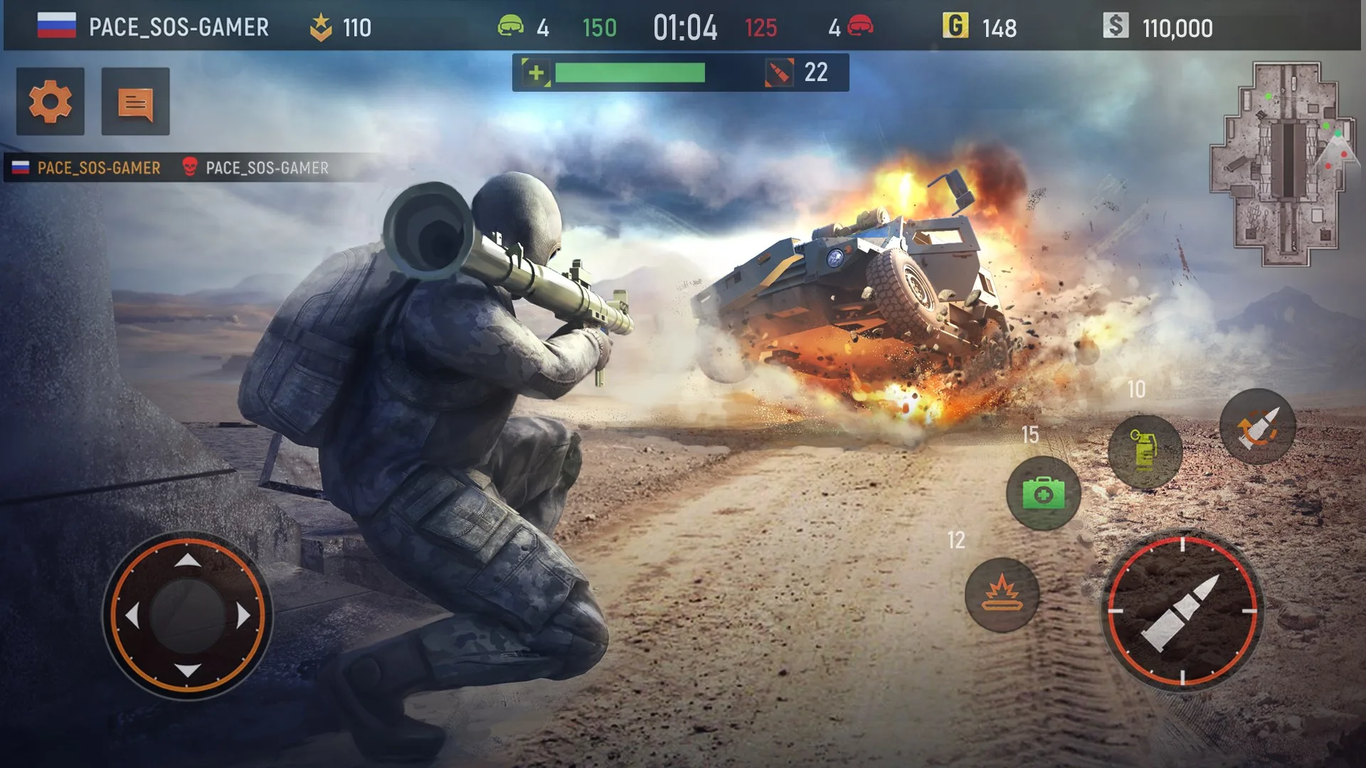 Striker Zone: Военный шутер, экшен, стрелялка screenshot 1