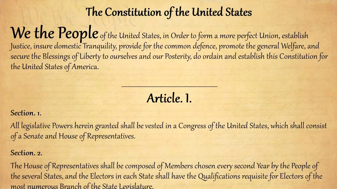 The United States Constitution screenshot 1
