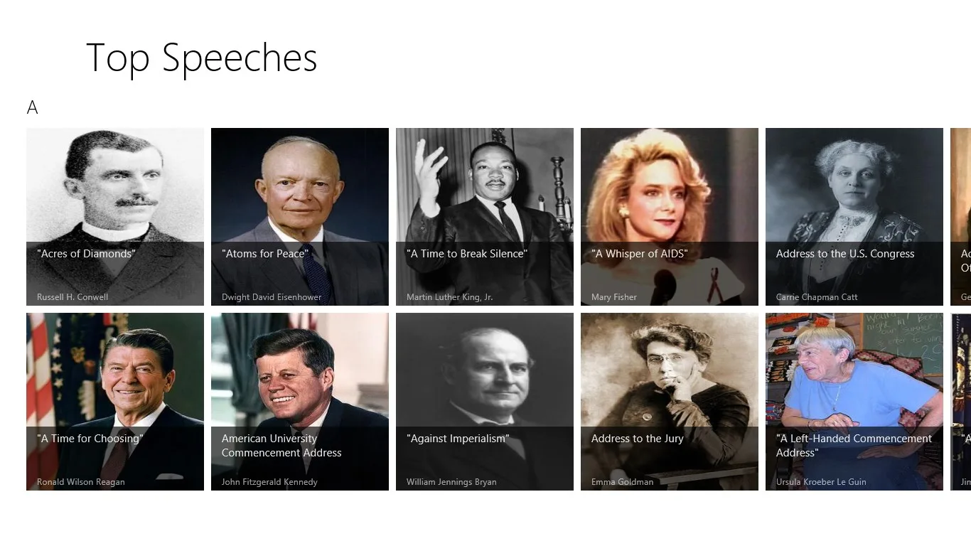 Top American Speeches screenshot 1