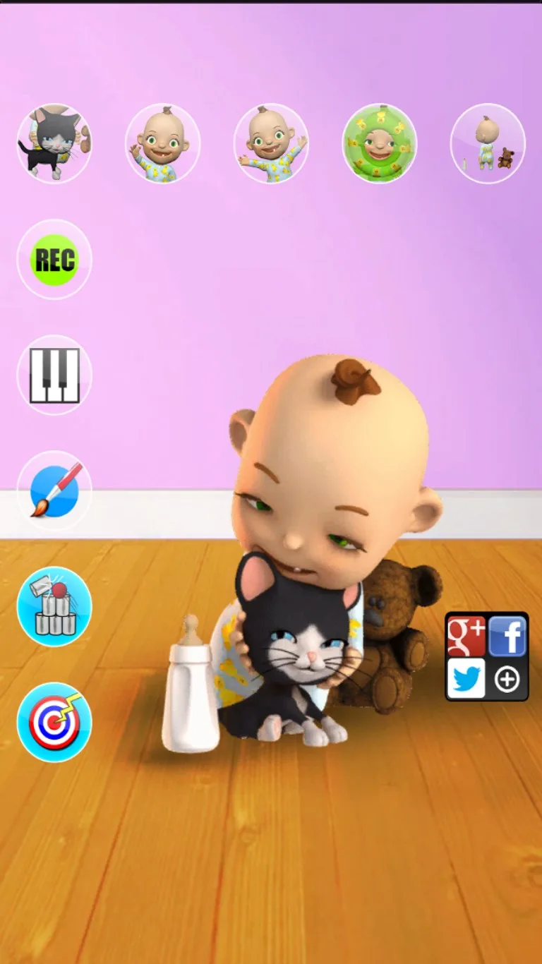 Говоря Babsy Baby: Семейные игры - рисовать, играть, танцевать и многое другое screenshot 2
