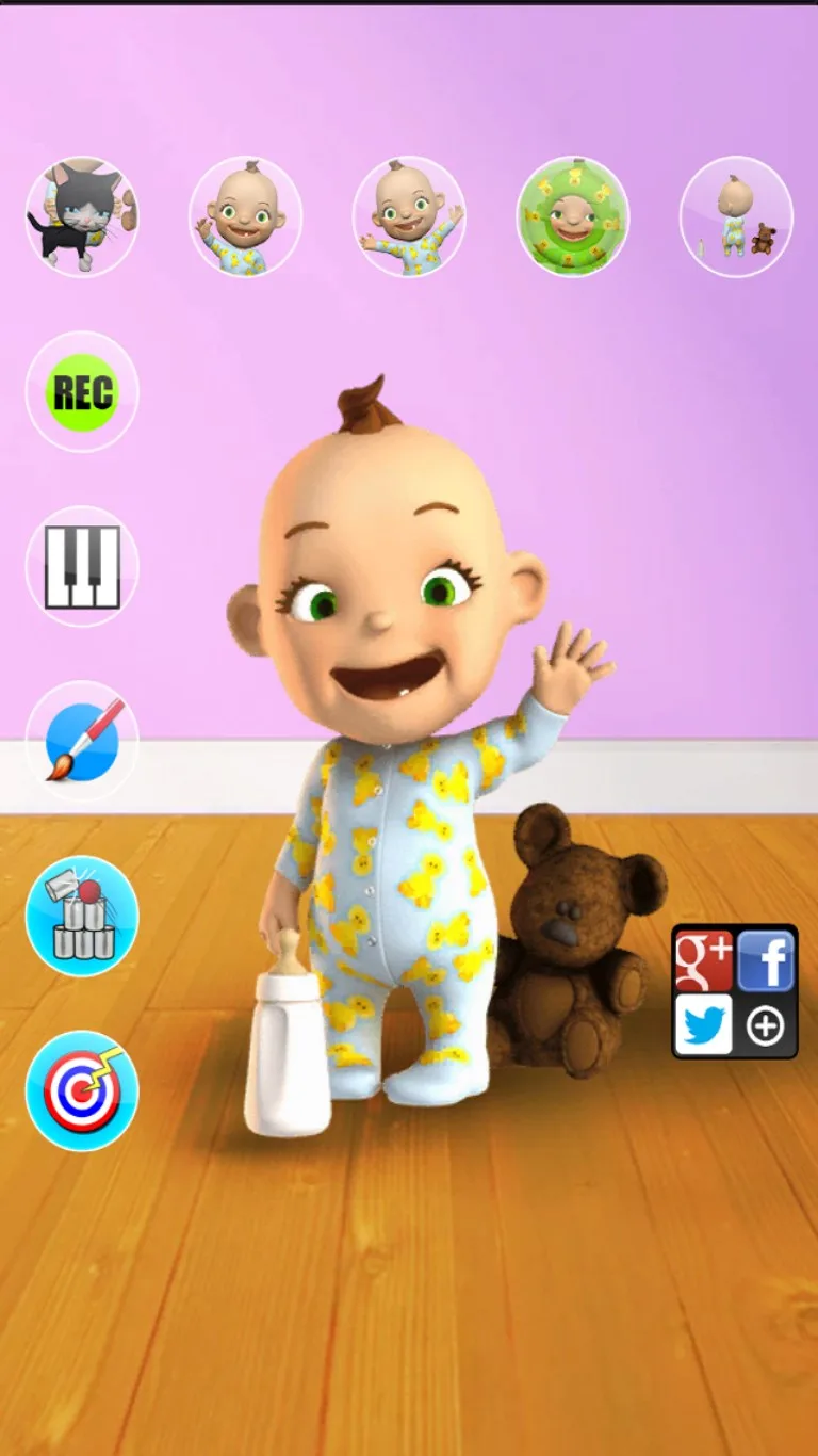 Говоря Babsy Baby: Семейные игры - рисовать, играть, танцевать и многое другое screenshot 3