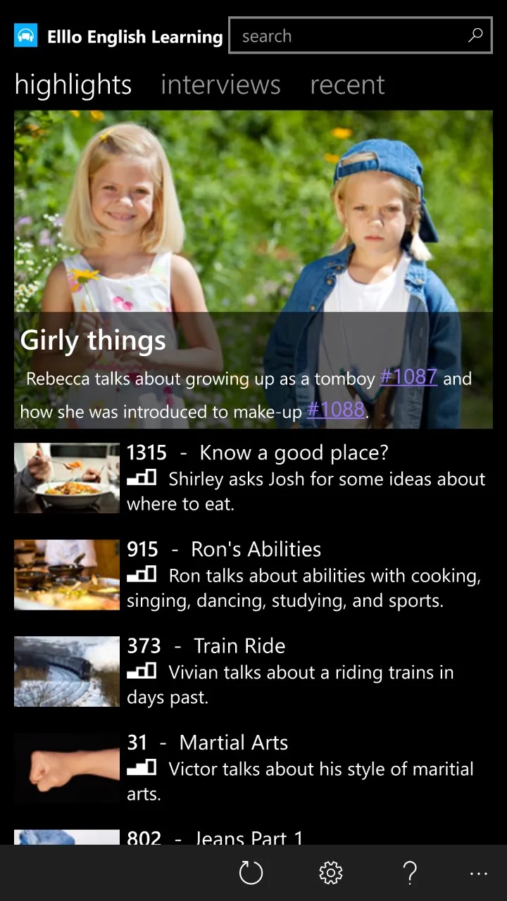Elllo English learning screenshot 2