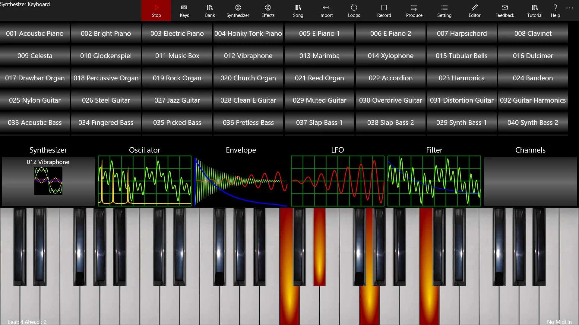 Synthesizer Keyboard screenshot 2