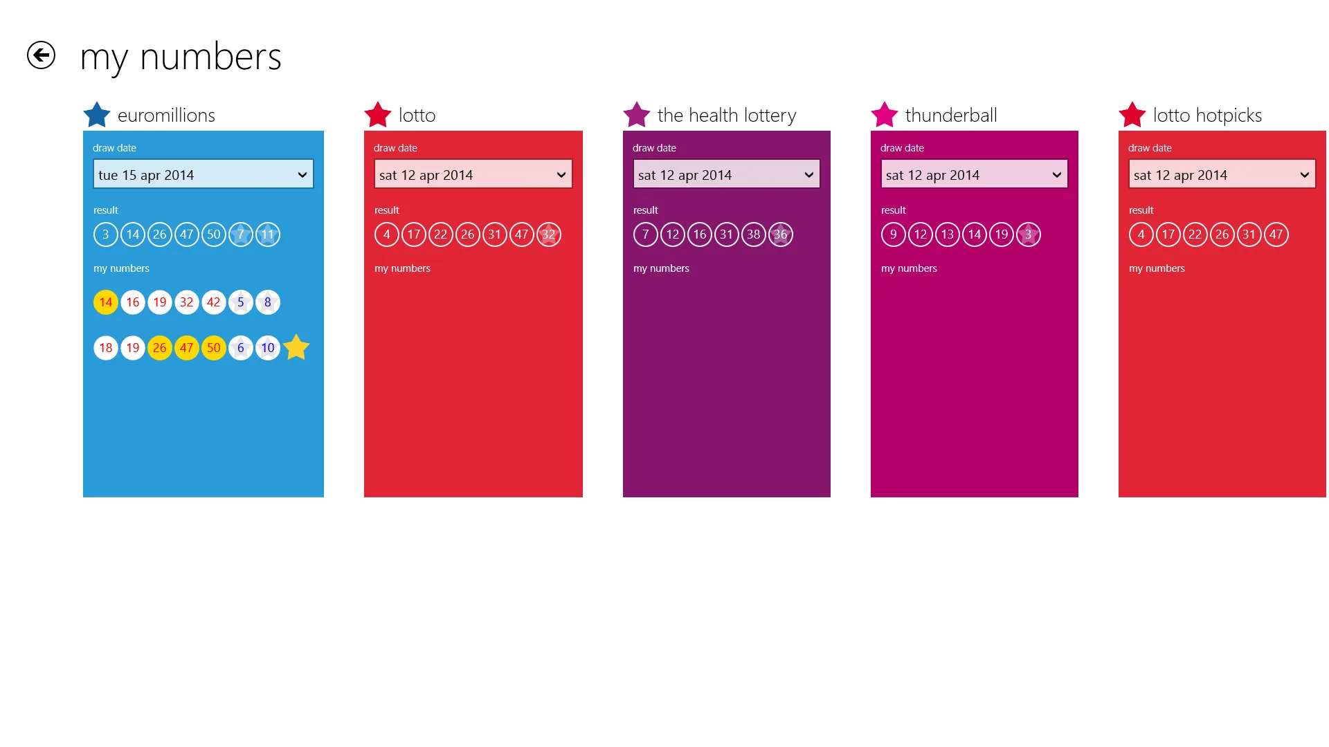 Lottery Results screenshot 5