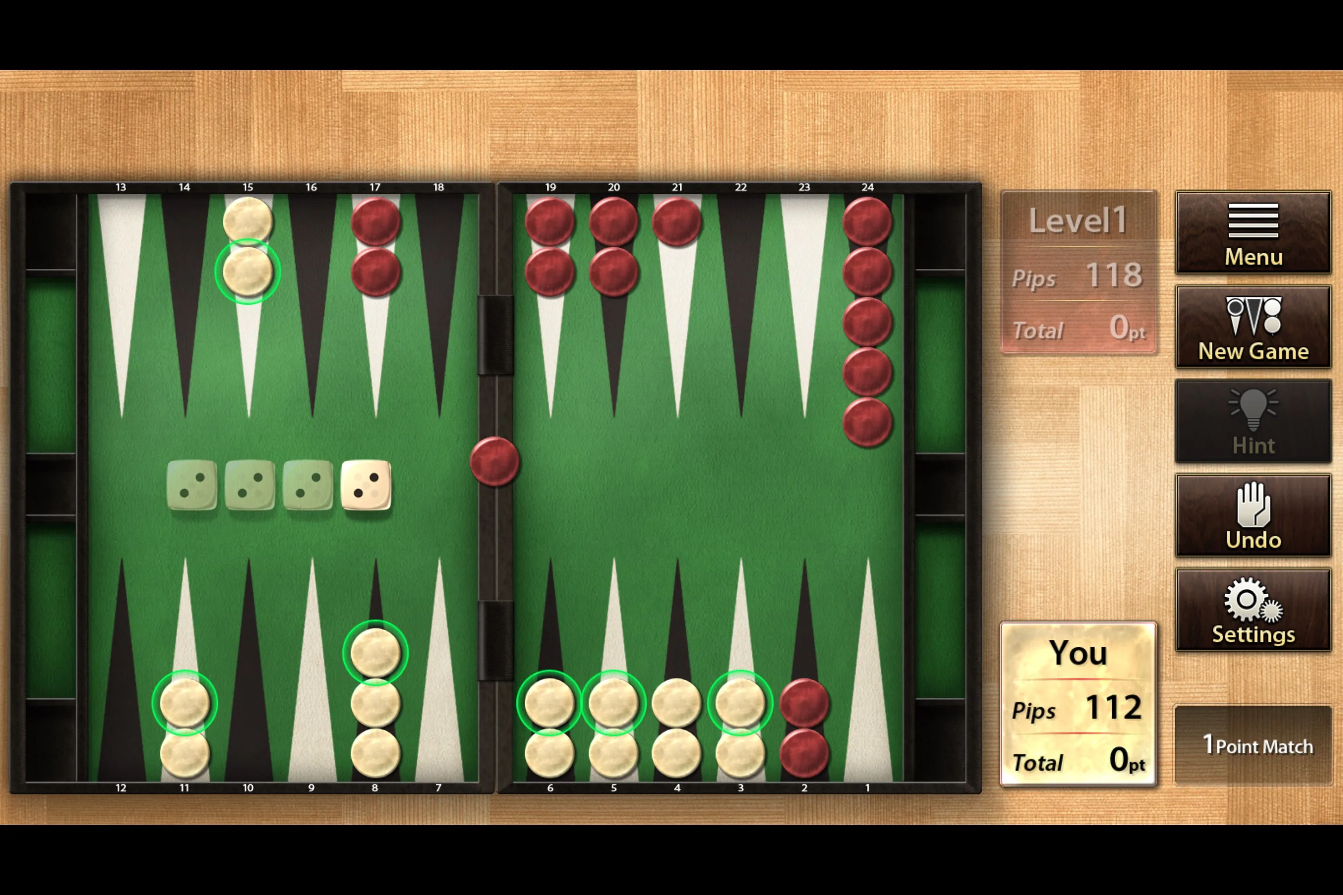 The Backgammon screenshot 1