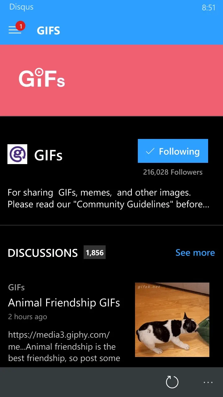 Disqus screenshot 1