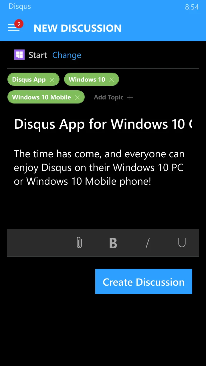Disqus screenshot 2