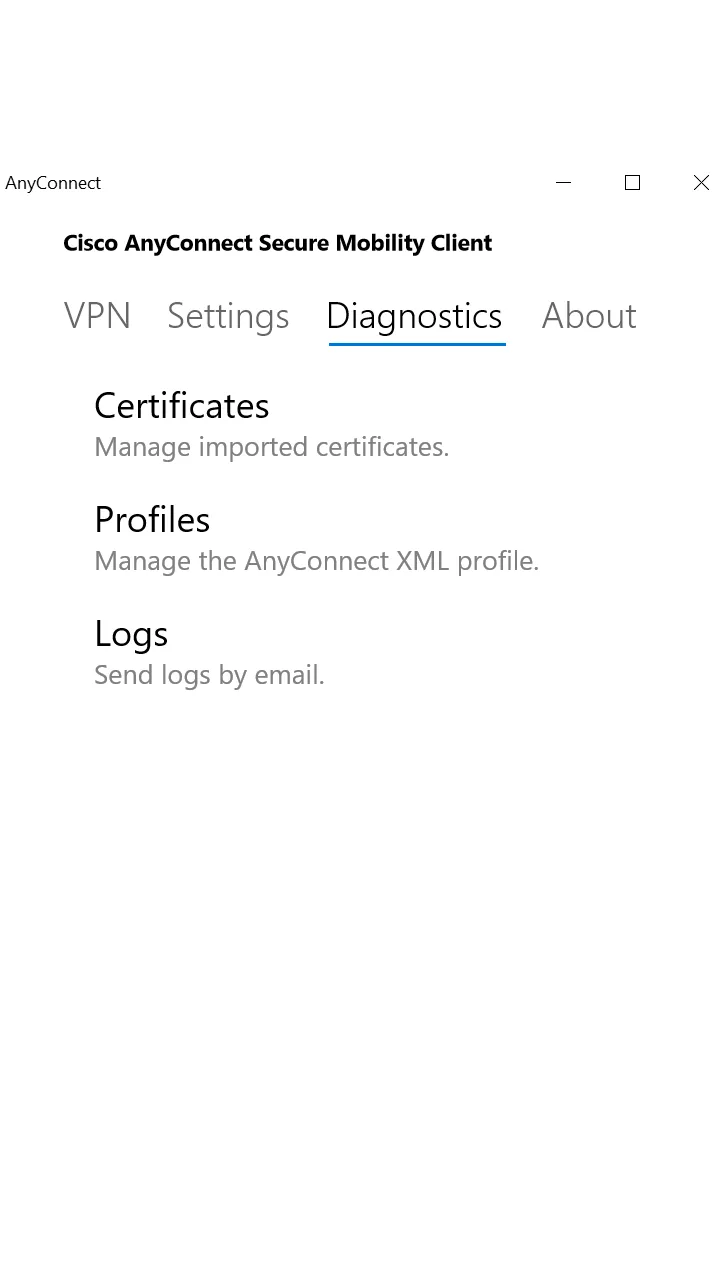 AnyConnect screenshot 1