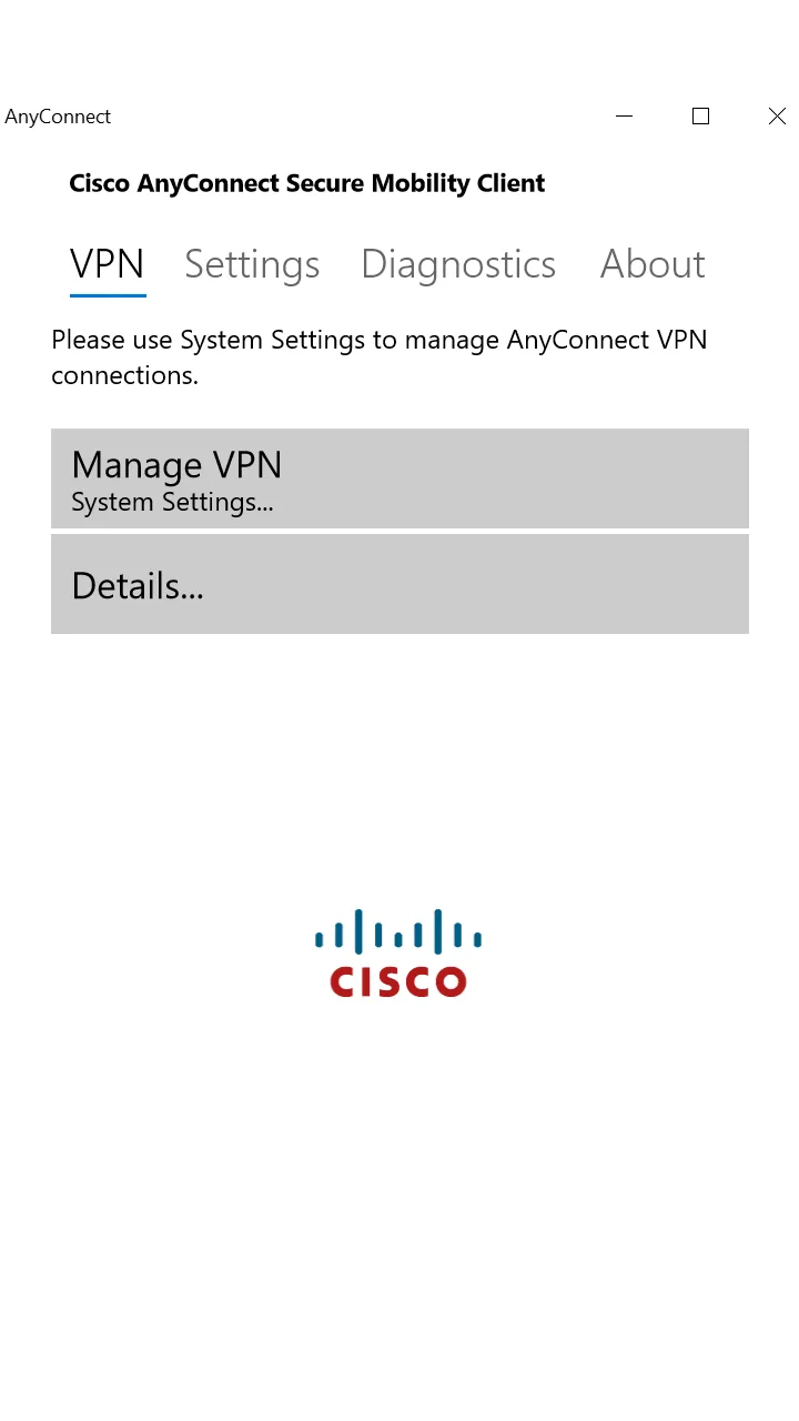 AnyConnect screenshot 3