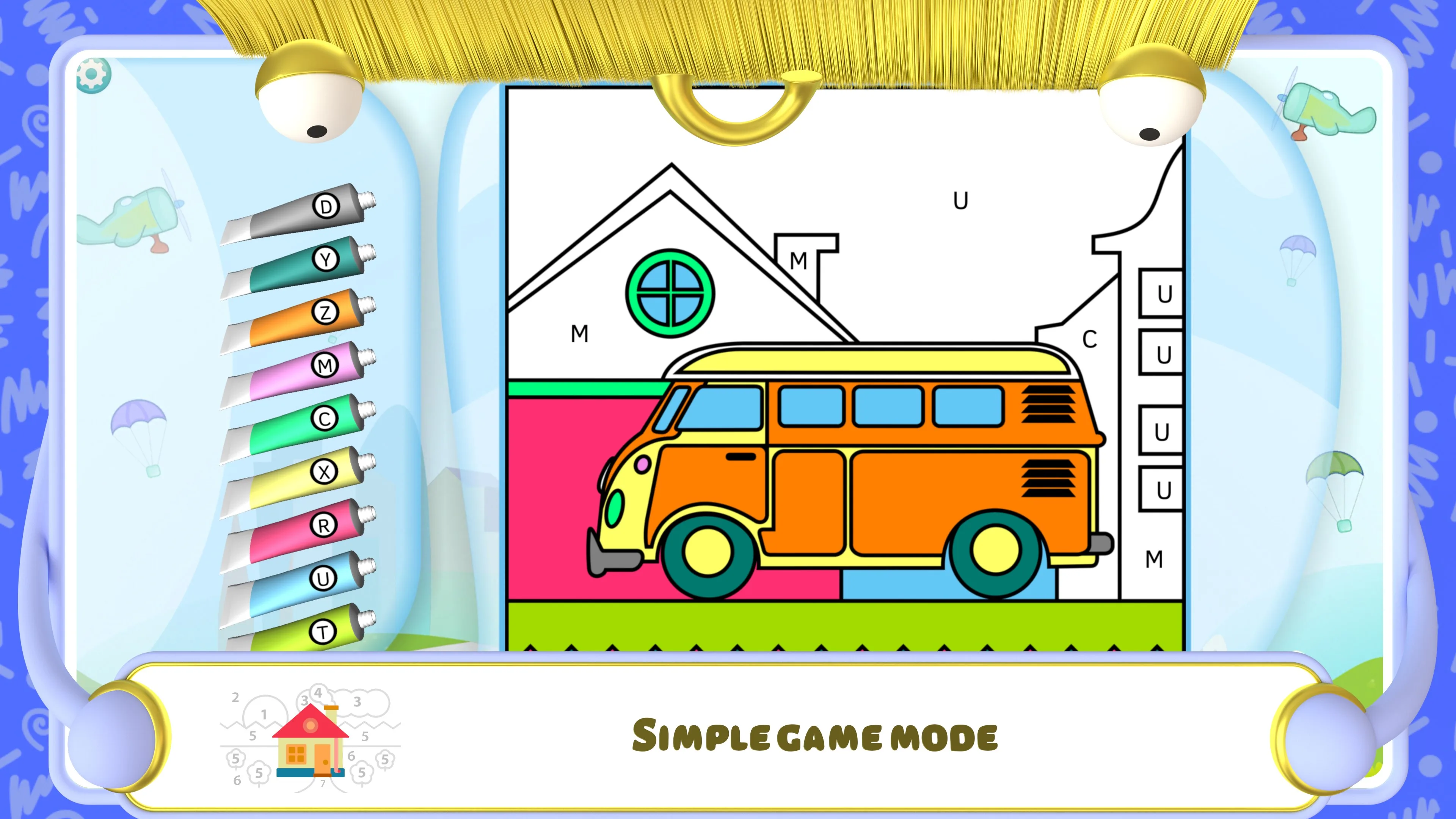 Colorear por números - Coche screenshot 3