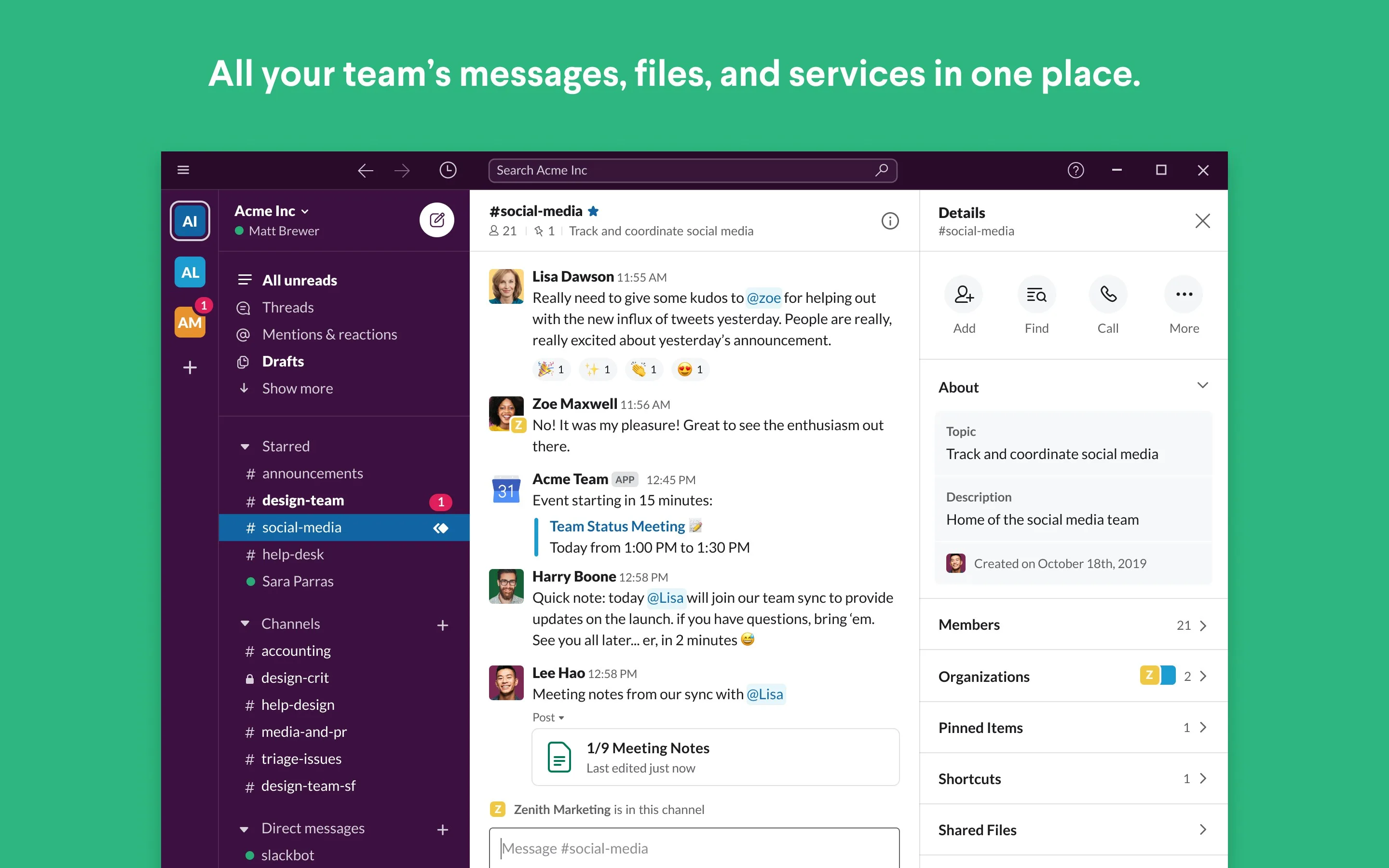 Slack screenshot 1