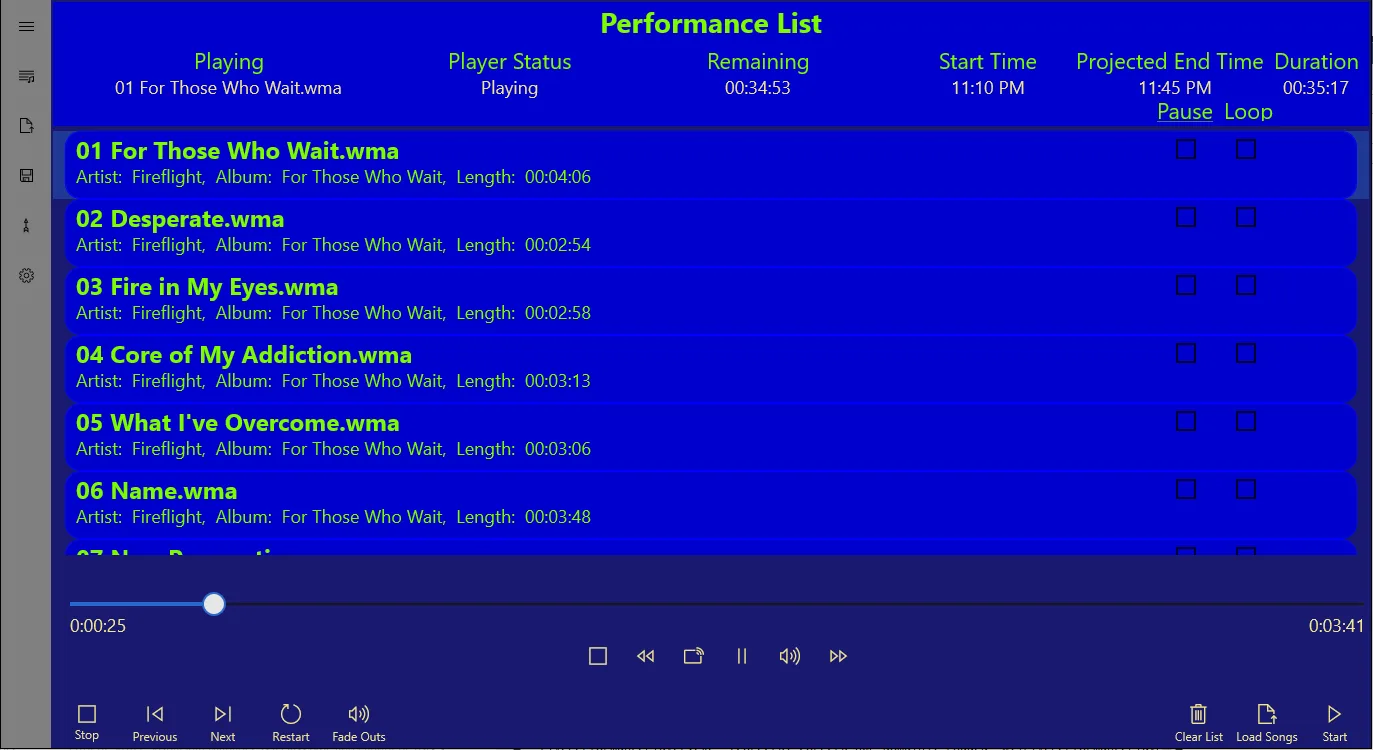 Live Performance Player screenshot 1