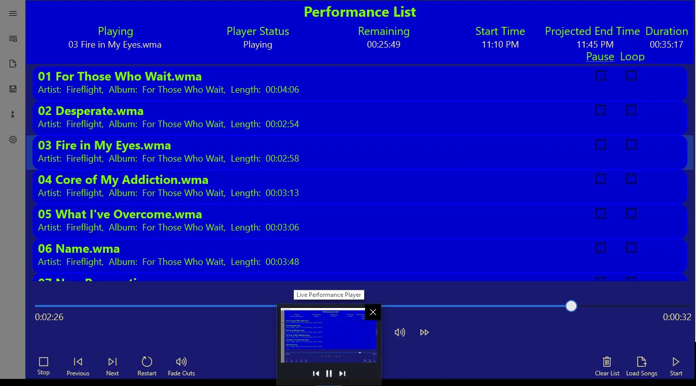 Live Performance Player screenshot 5