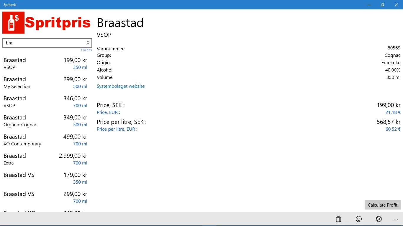 SpritPris screenshot 2