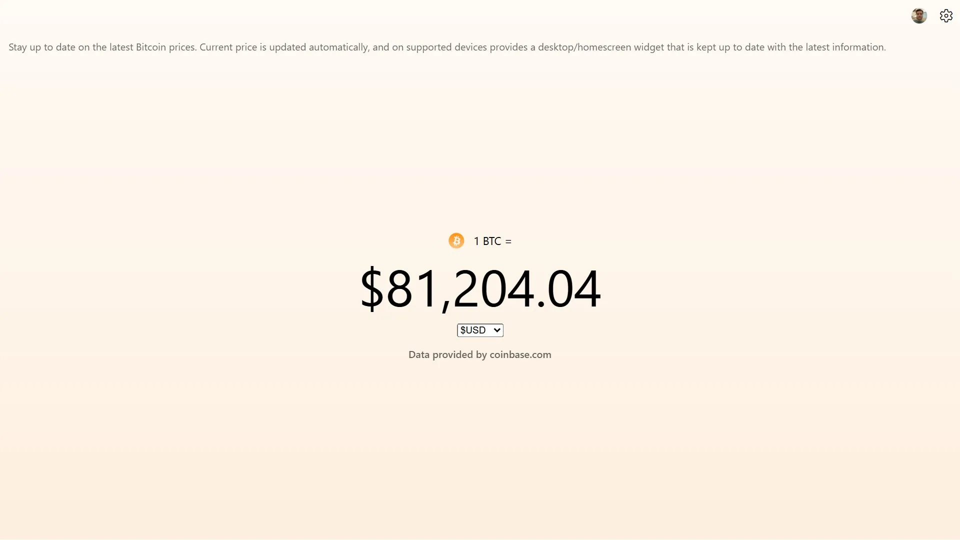 Bitcoin Prices and Widget screenshot 1