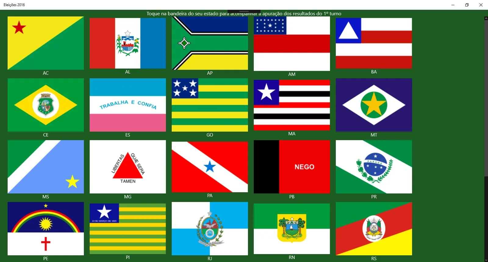 Eleições 2016 screenshot 1