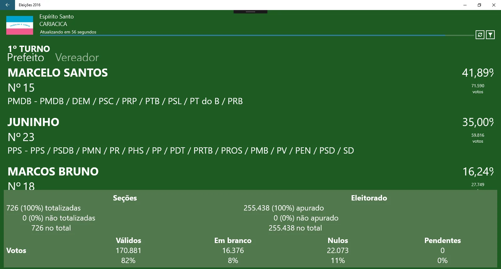 Eleições 2016 screenshot 3