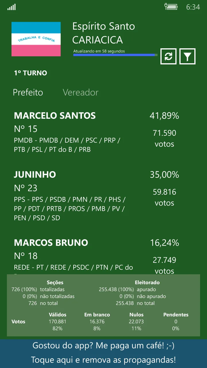Eleições 2016 screenshot 4