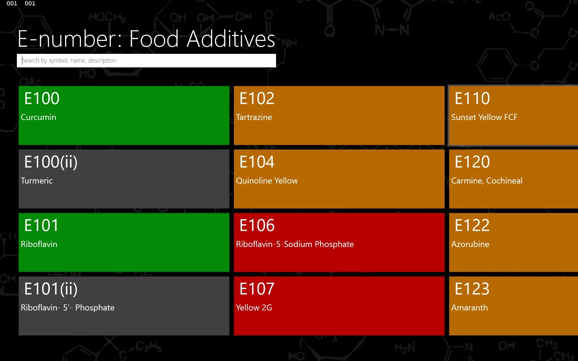 E-number: Food Additives screenshot 1