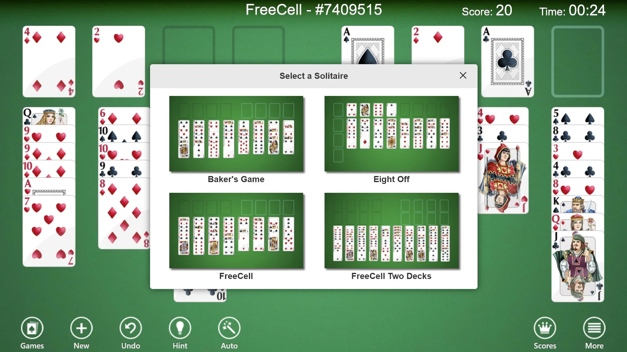 Солітер FreeCell screenshot 1