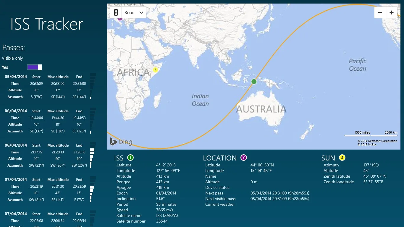 ISS Tracker screenshot 1