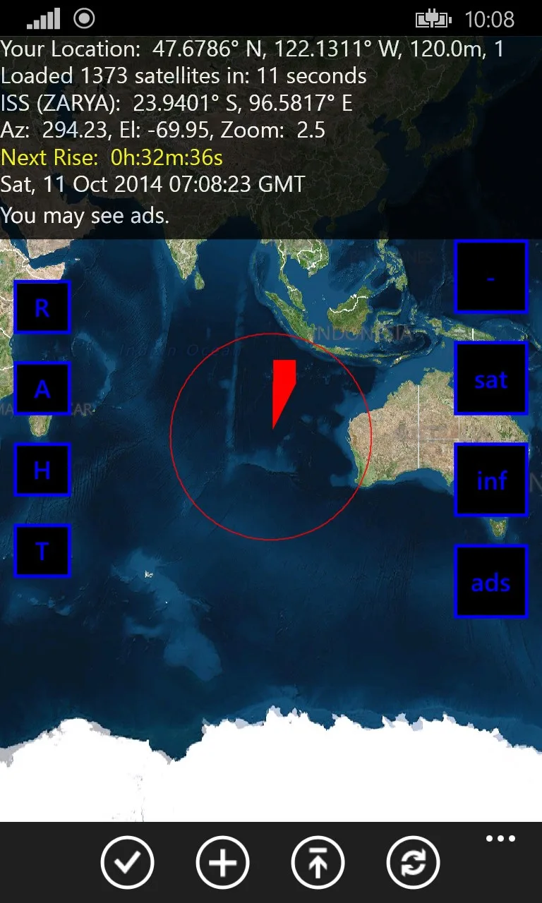 Satellite Tracking screenshot 1