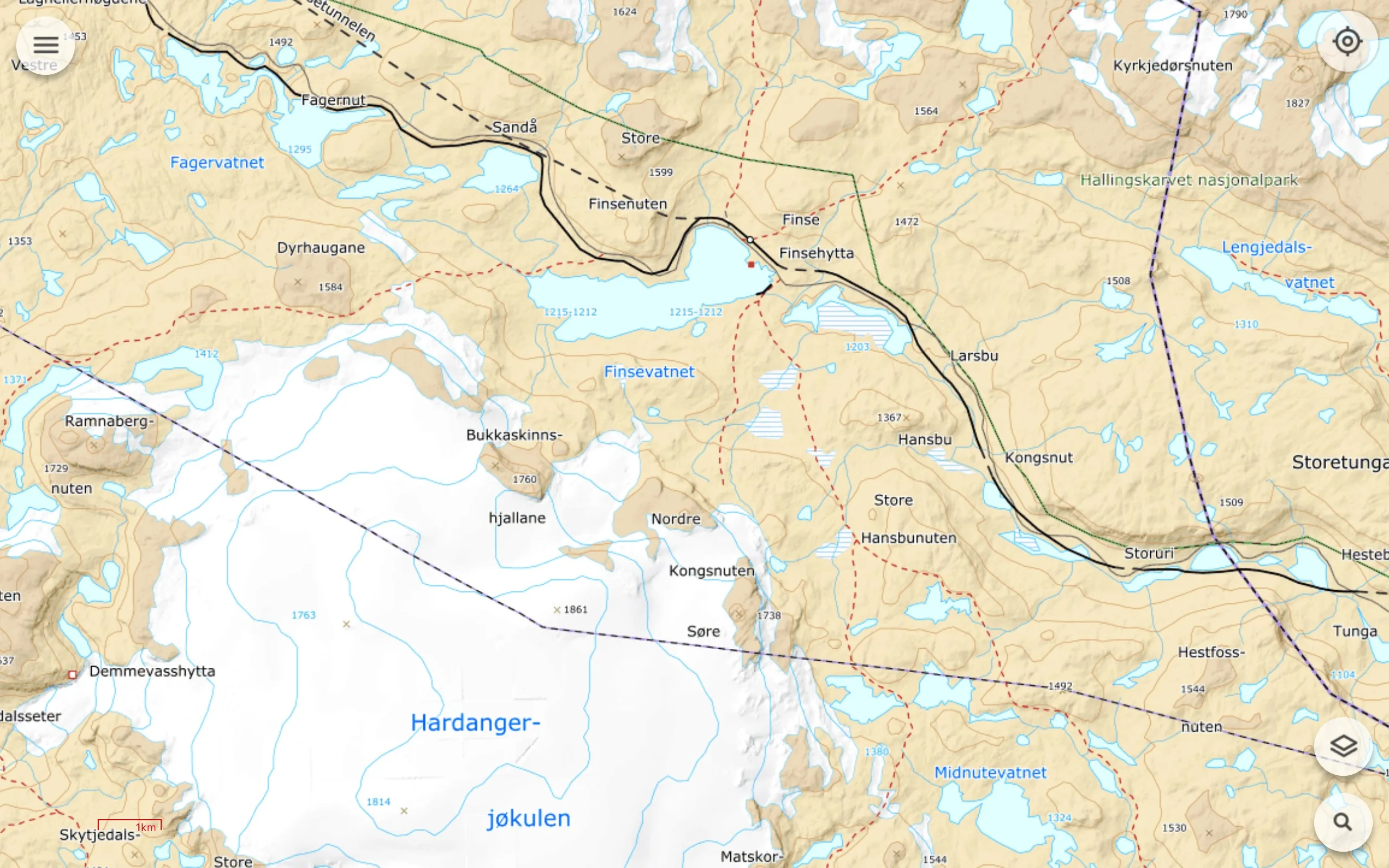 Norgeskart screenshot 1